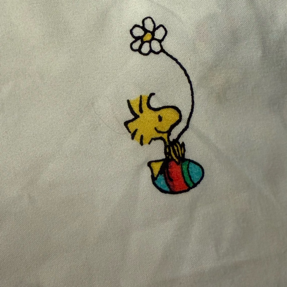 Kids Twin Size Snoopy Easter Sheet Set - Picture 2 of 3